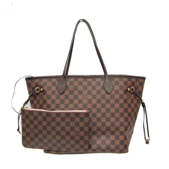 LOUIS VUITTON Brown Damier Neverfull MM Tote Bag - Picture 1 of 16